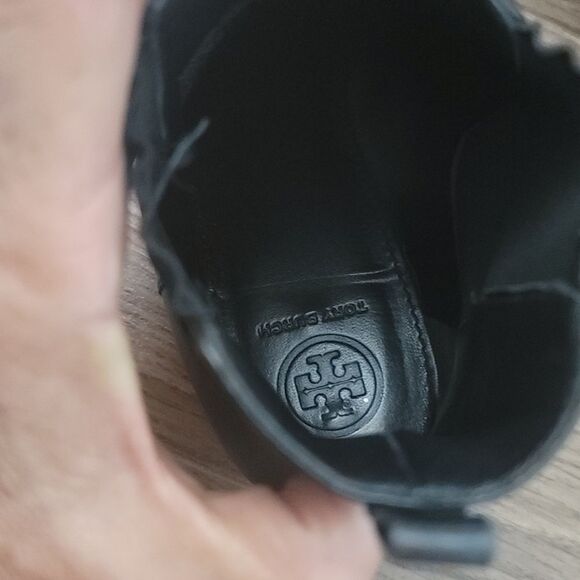 Tori Burch Black Bootie Mid Calf - Picture 8 of 11